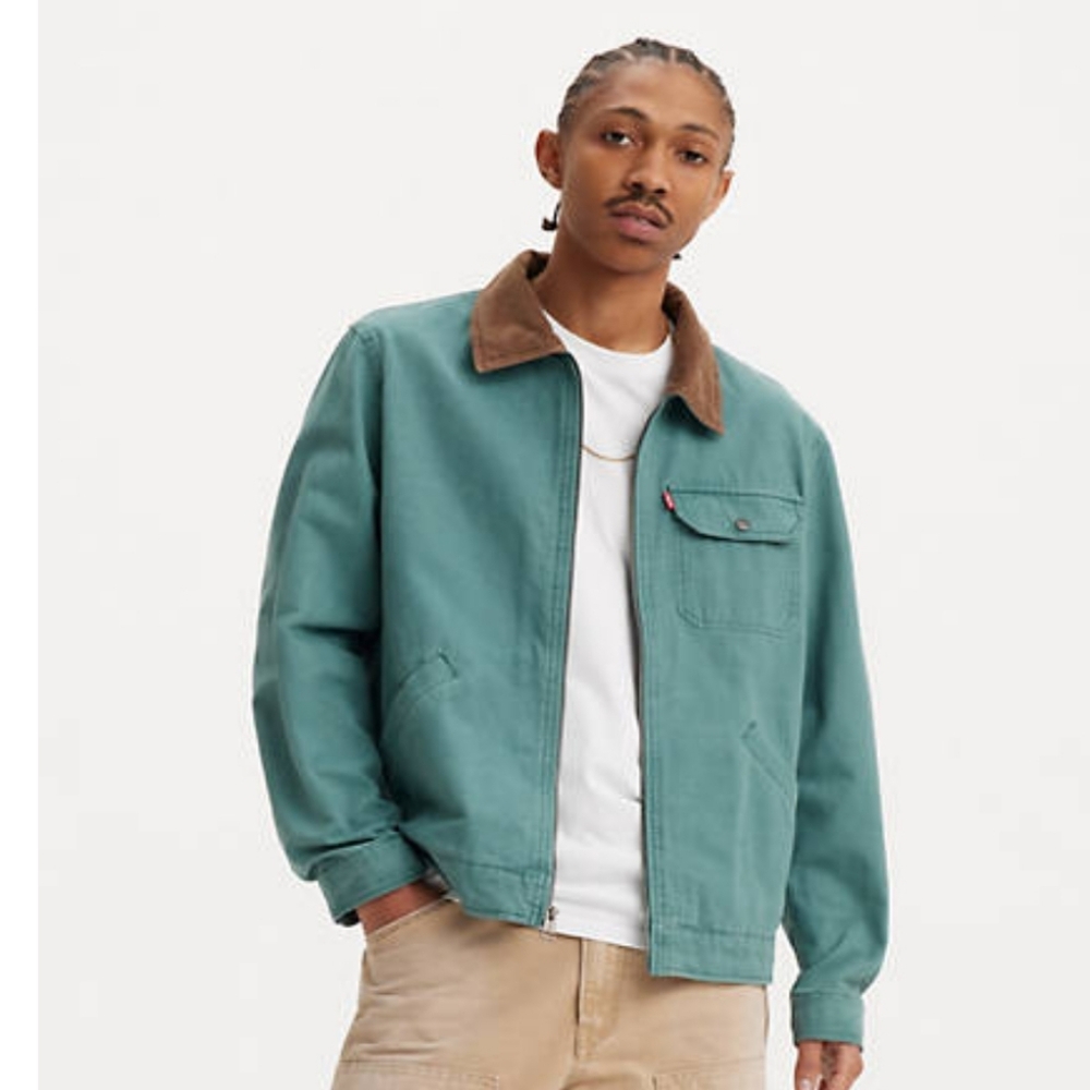 Levi's Men's Green/Blue Utility Jacket Size S